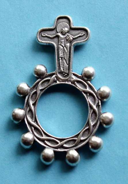 Comfort Cross Rosary Ring
